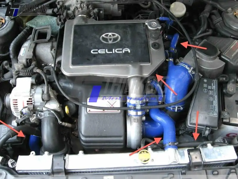 Silikon Kühler Schlauch Kit Für 1989-1993 Toyota Celica GT-Vier ST185 – Bild 4
