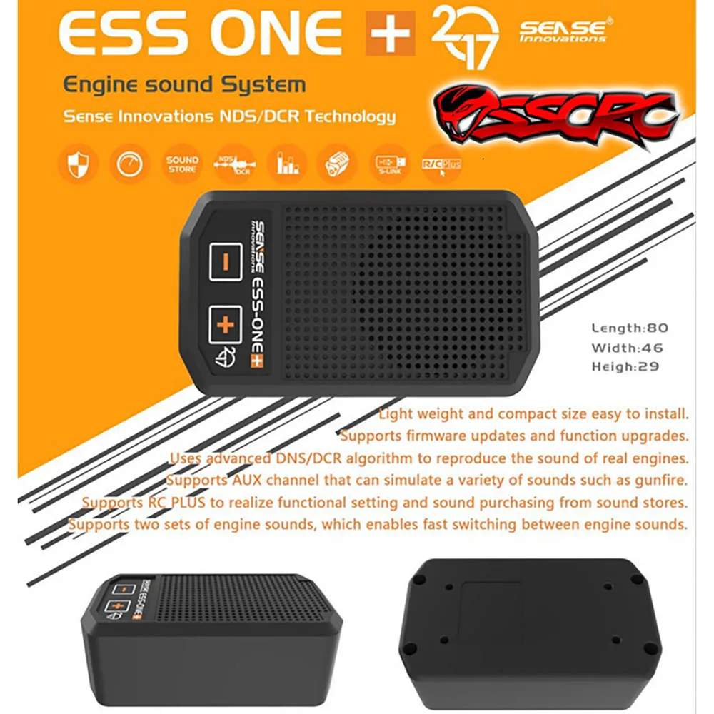 SENSE ESS-ONE Sound Simulator für RC Modellauto Crawler Buggy Dirft – Bild 2