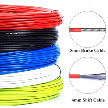 3m 4mm/5mm Fahrrad Bremskabel Leitungsrohr Fahrrad Schalthebel Schaltwerk Kabel MTB Rennrad Schaltkabel Draht