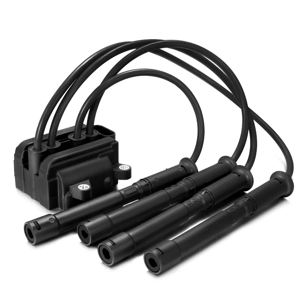 Zündspule Pack Zündkerze Blei Für Renault Clio Kangoo 1,2 16V 4pin – Bild 2