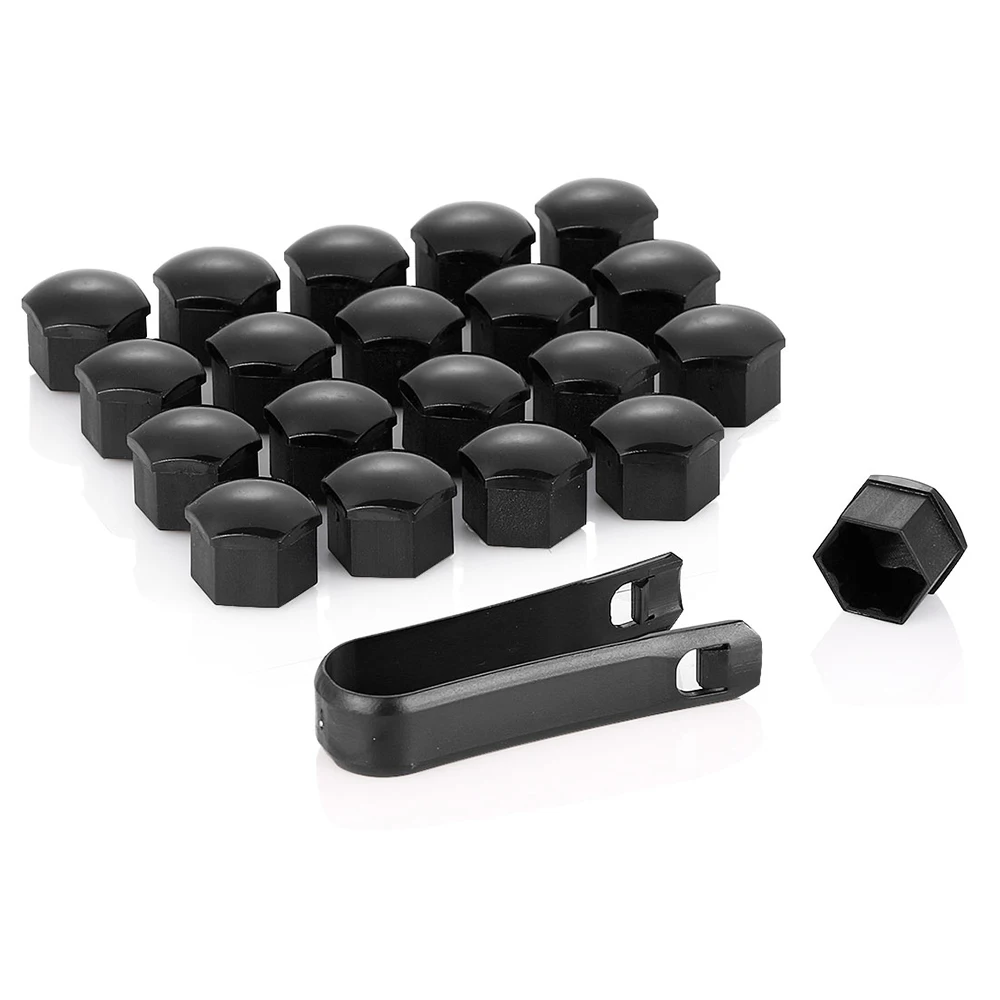 17mm Rad Lug Bolt Center Mutter Abdeckungen Kappen 321601173 A für Audi A4 Q5 Golf Skoda SEAT (20 Stück)