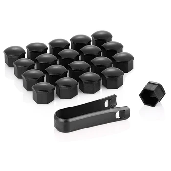 17mm Rad Lug Bolt Center Mutter Abdeckungen Kappen 321601173 A für Audi A4 Q5 Golf Skoda SEAT (20 Stück)