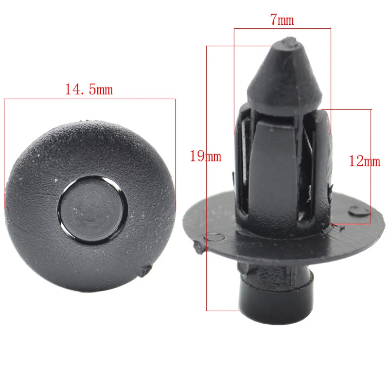 Auto Fastener 7mm Loch Tür Trim Panel Kunststoff Clips (100 Stück) – Bild 2
