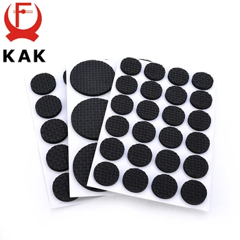 KAK 1-24PCS Selbstklebende Möbel Bein Füße Teppich Filz Pads Anti Slip Matte Stoßstange Dämpfer für Stuhl