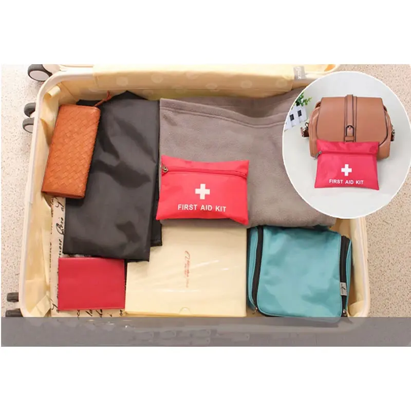 Set, tragbares Erste-Hilfe-Set, rotes Auto-Notfallset (50 Stück) – Bild 6