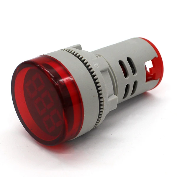 Mini-LED-Digitalanzeige, Voltmeter, Wechselstrom, 60 V-500 V, digitale Anzeige, Blende, 22 mm, Signallampe
