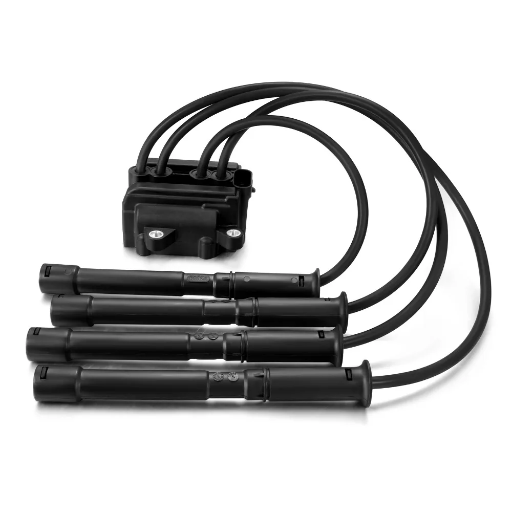 Zündspule Pack Zündkerze Blei Für Renault Clio Kangoo 1,2 16V 4pin – Bild 3