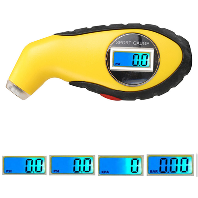 Auto Reifen Manometer Meter LCD Reifen meter Digitale Reifen Manometer Barometer Tester Werkzeug Motorrad