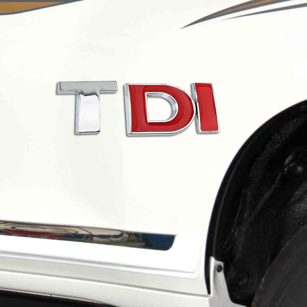 TDI Turbo Logo Aufkleber Auto Aufkleber Reflektierende 3D Metall – Bild 2