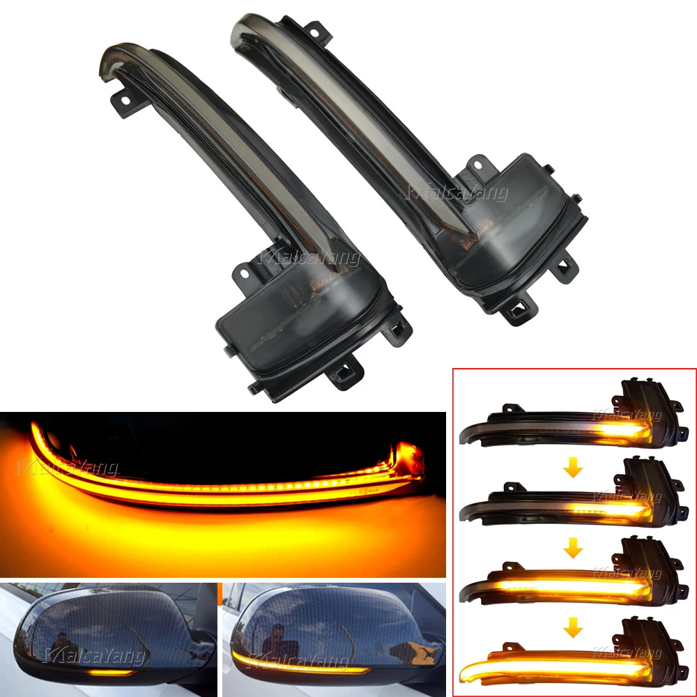 Dynamische Blinker-Spiegelleuchte für Audi A4 A5 B8 A3 8P Q3 (2 Stück) – Bild 5