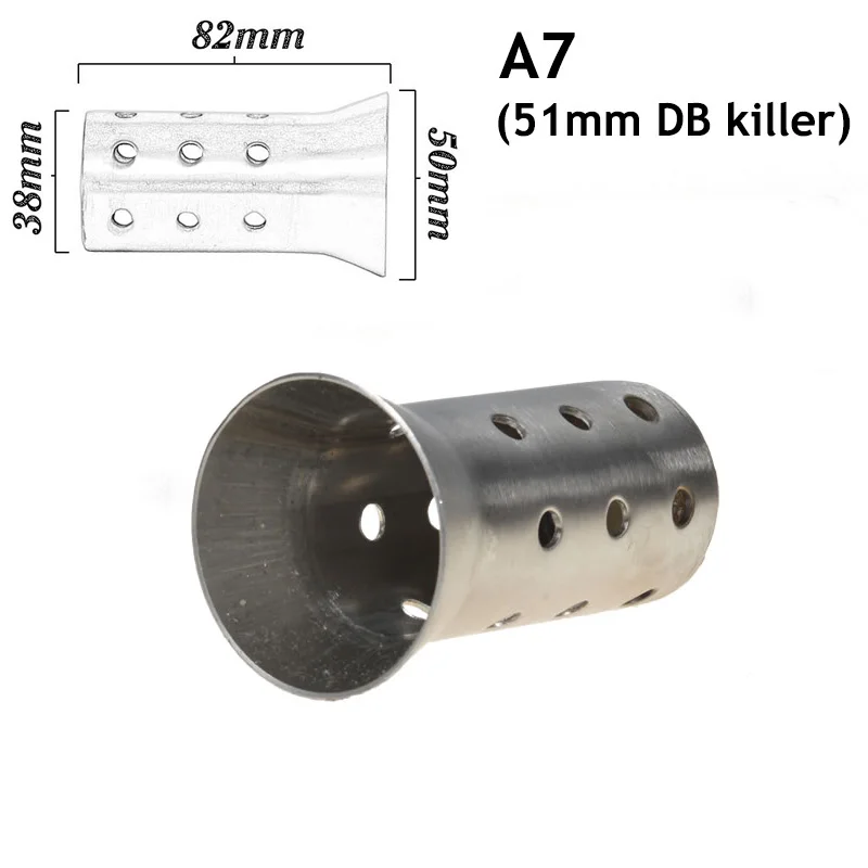 Auspuffrohr-Auspuffanlage DB Killer Catalyst Motorrad-Auspuffschalldämpfer Schalldämpfer Geräuschgeluid 51 mm