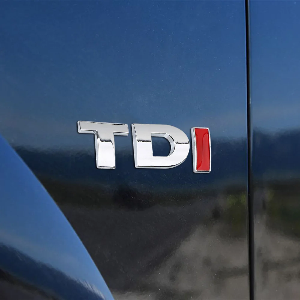 TDI Turbo Logo Aufkleber Auto Aufkleber Reflektierende 3D Metall – Bild 3
