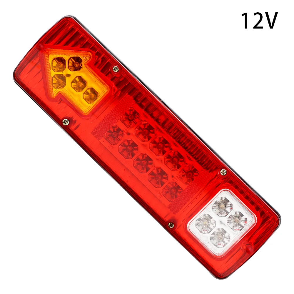 19LED Rückleuchten Rückfahr Stop Brems Anzeige 12V 24V Für Anhänger Lkw Lkw Rückleuchten Blinker Lampe Auto