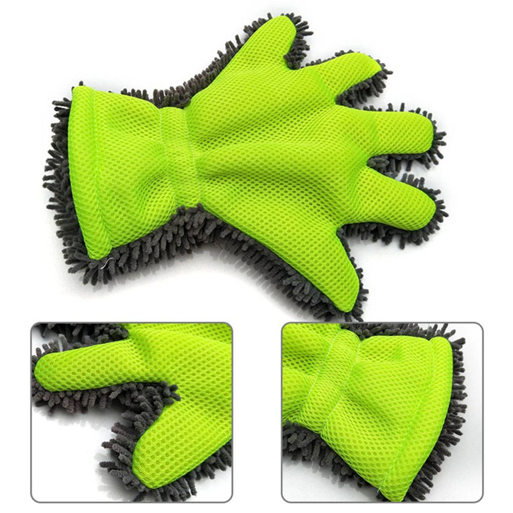 5-Finger weiche Autowaschhandschuhe Reinigungsbürste für Auto – Bild 5