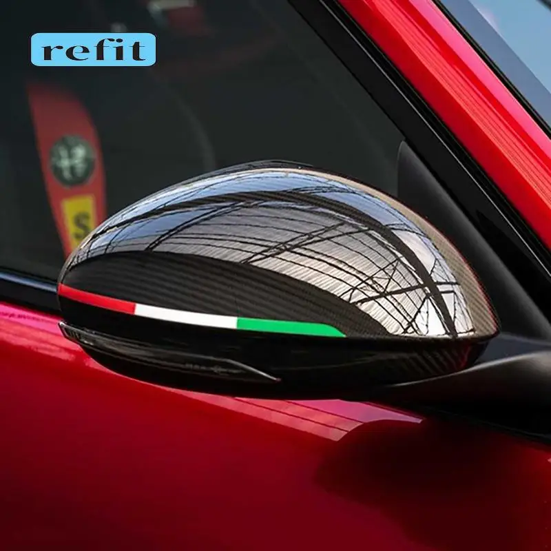 Auto Rückspiegel Dekoration Girlande Aufkleber Für Alfa Romeo Giulia Stelvio 147 159 Giulietta Modifikation
