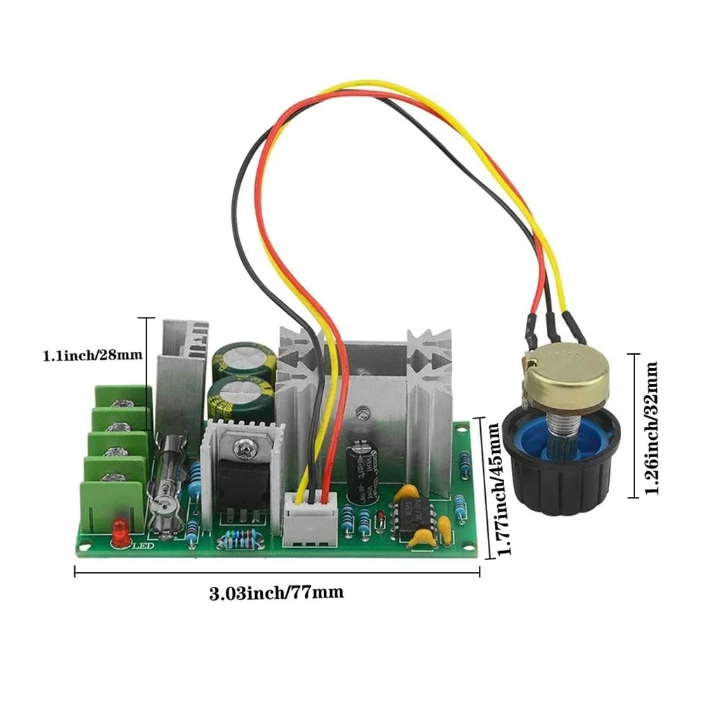 DC10-60V DC Motor Drehzahlregler 12V 24V 36V 48V – Bild 4