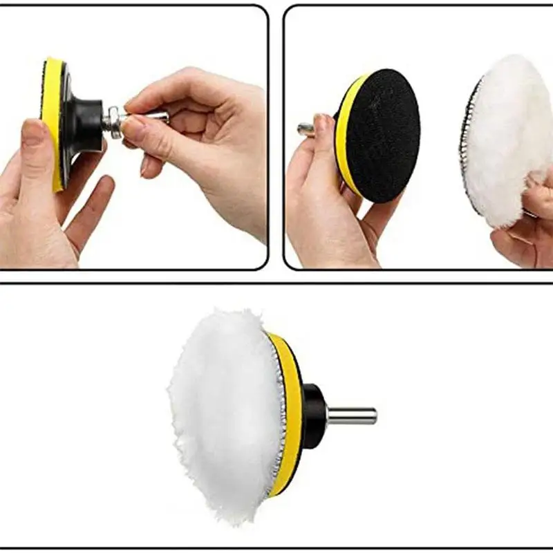 Universal Auto Polnischen Pad 3/4 zoll Für M10/M14 Weiche Wolle – Bild 6