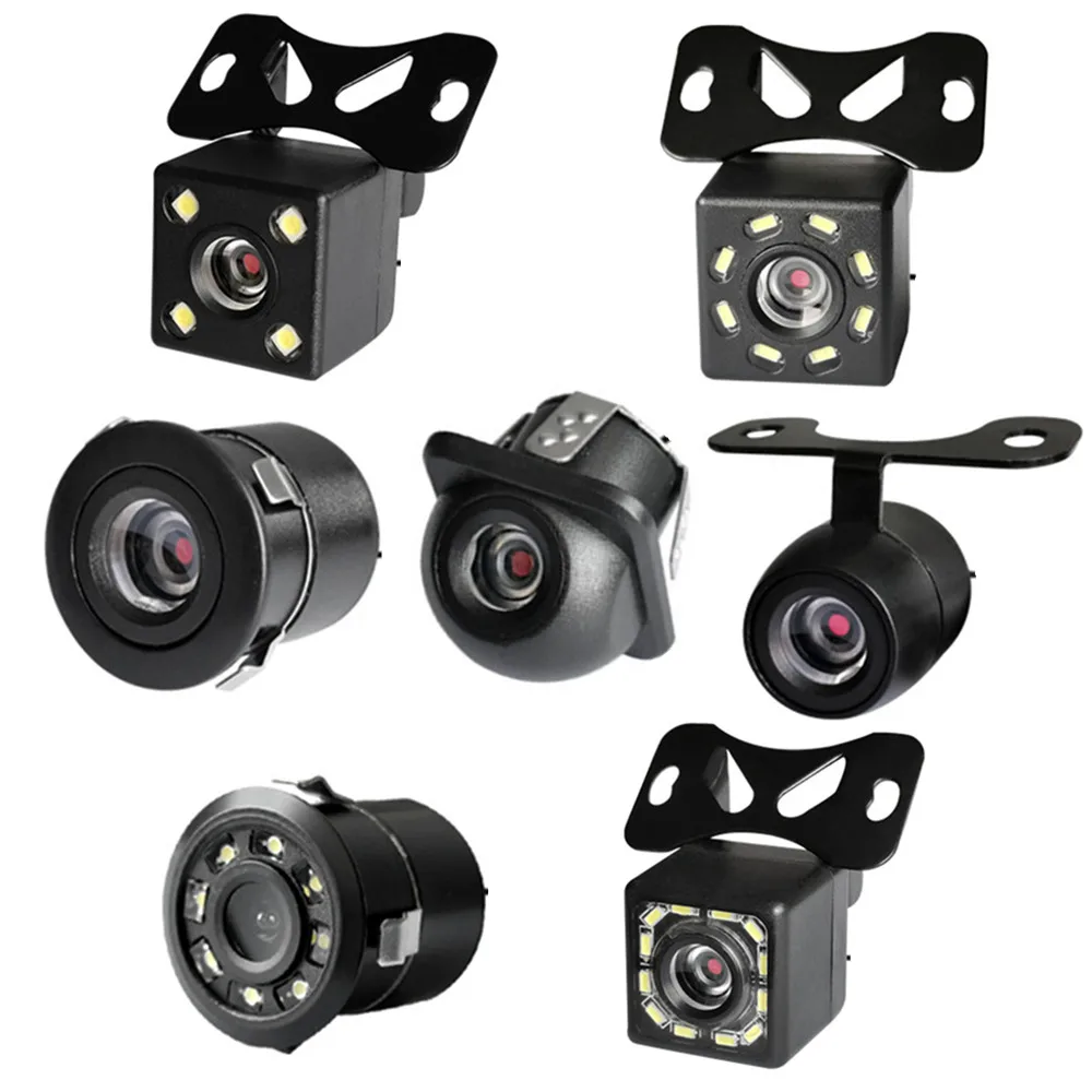 Auto-Rückfahrkamera, 4 LEDs, Nachtsicht, Rückfahrkamera, automatischer Parkmonitor, CCD, IP68, wasserdicht