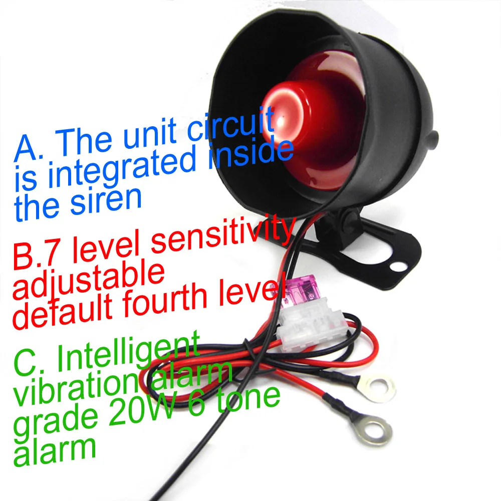 Universal 12V Fahrzeug Einbruch alarm Sicherheits schutz Auto Auto – Bild 3