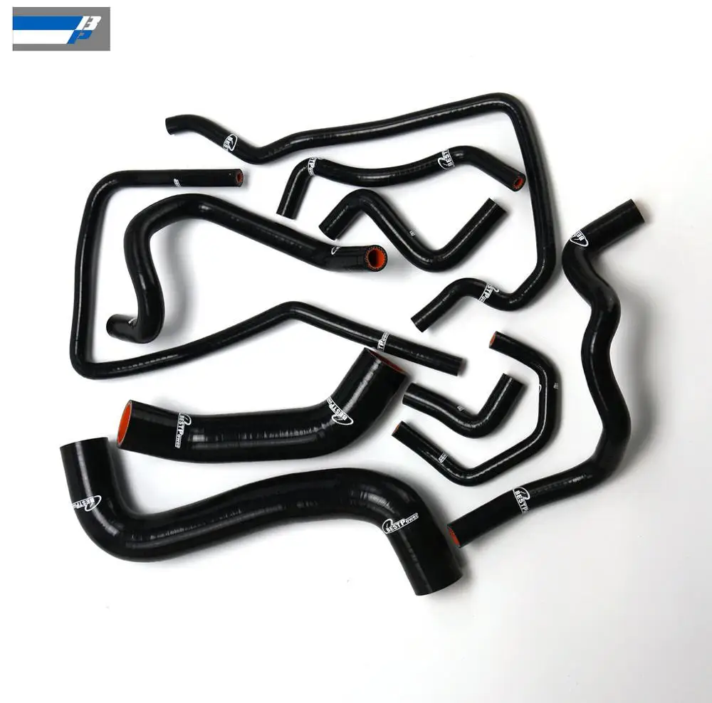 Silikon-Kühlerschlauch-Set für 2008 2009 2010 2011 SUBARU IMPREZA WRX STI MK10 GRB GRF GH8 Schwarz