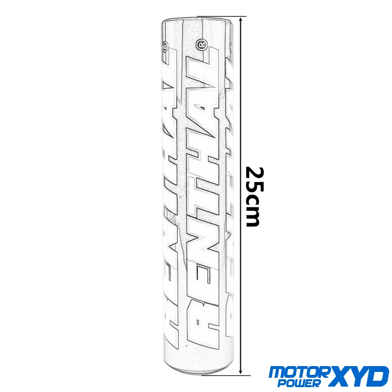 250mm Lenker Runde Kissen Querlatte Schaum Bar Für HONDA YAMAHA – Bild 6