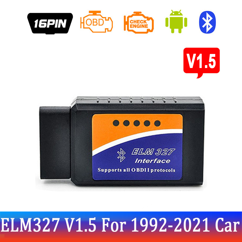Elm327 Bluetooth OBD2 V 1,5 Ulme 327 V 1,5 OBD 2 Auto Diagnose-Tool Scanner Mini Ulme-327 OBDII Adapter Auto