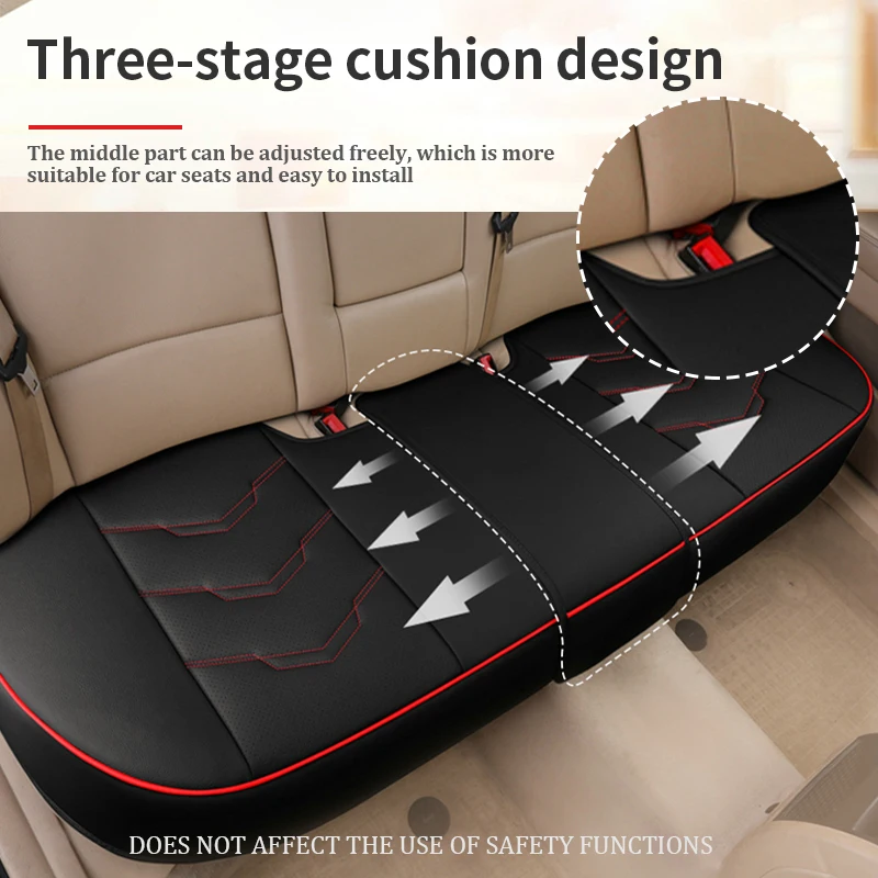 SEAMETAL Luxus Auto Sitzbezug PU Leder Sitzkissenbezüge Universal Auto – Bild 5