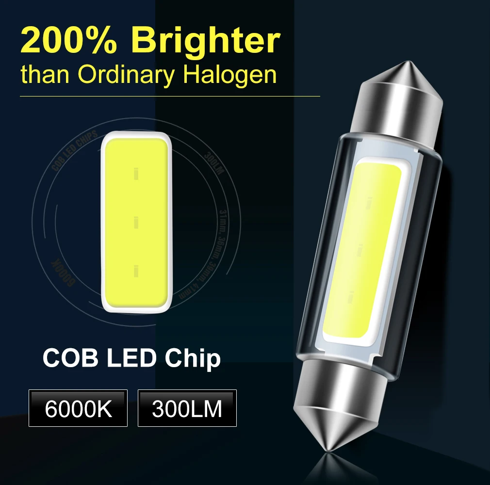 C5W C10W Led-lampe Canbus 31mm 36mm 39mm 41mm Girlande Led (10 Stück) – Bild 2