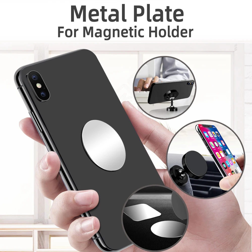 Auto Telefon Halter Metall Platte Magnetische Halter Runde (5 Stück) – Bild 3