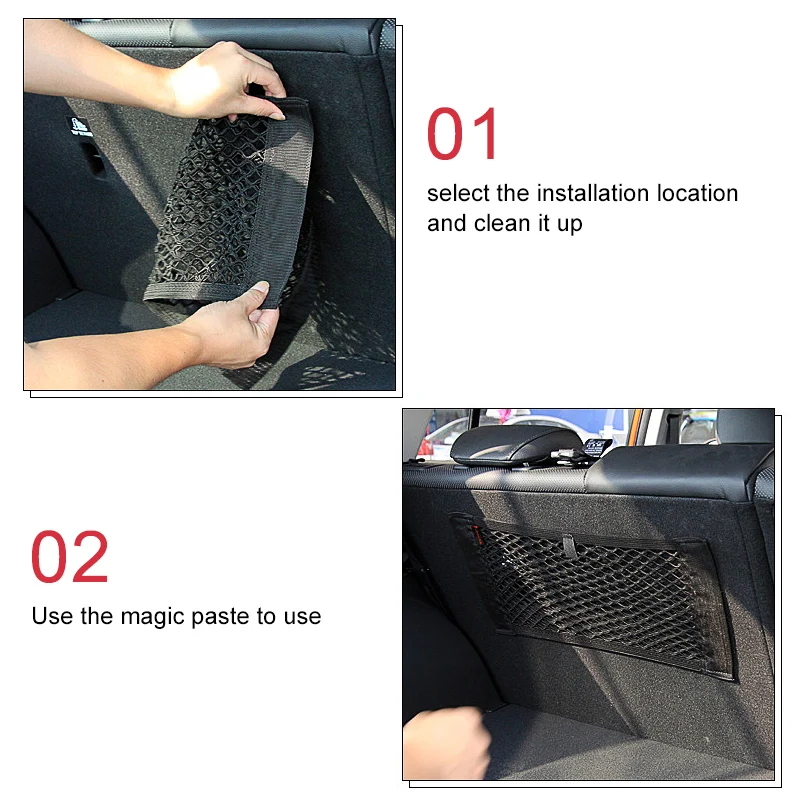 Auto Zurück Hinten Mesh Stamm Sitz Elastische String Net Universal – Bild 6