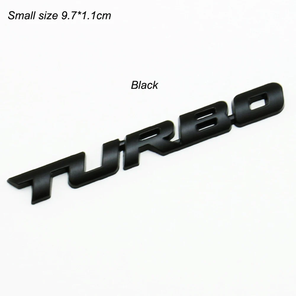 Auto-Styling Turbo-Boost-Emblem 3D Metall Chrom Zinklegierung 3D-Emblem Abzeichen Aufkleber Dekor Auto-Zubehör