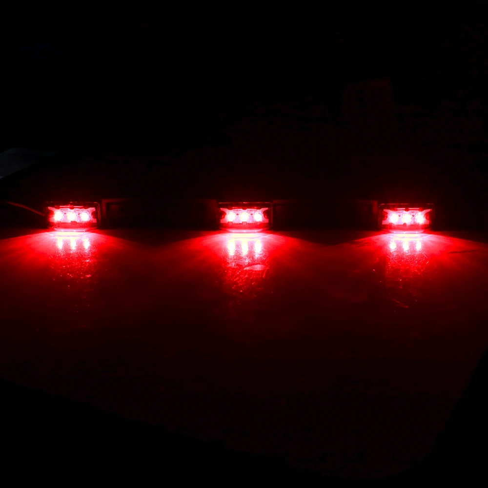 12V Auto Rückleuchten DRL LED Bar Rote Bremse Blinker Lichter Dach – Bild 3