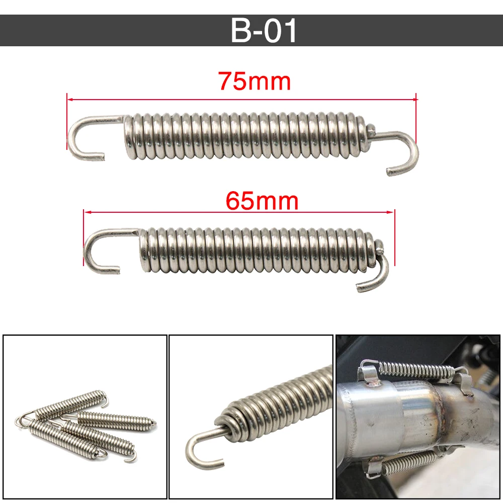 Alconstar 60 mm/70 mm/75 mm Motorrad-Auspuffrohr-Schalldämpfer – Bild 6