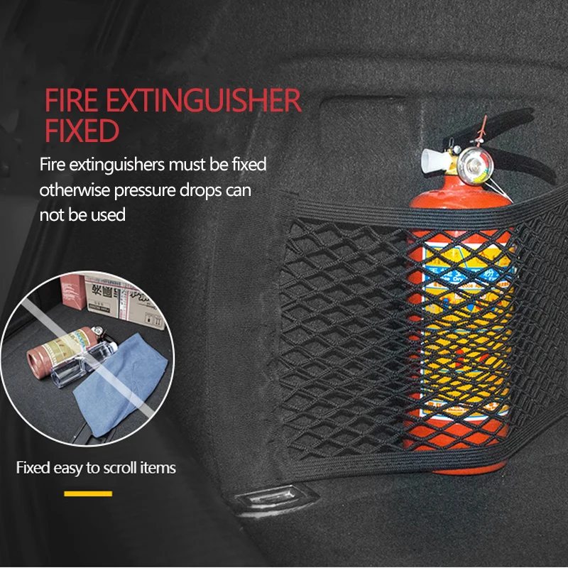 Auto Stamm Mesh Organizer Auto Schwanz Lagerung Net Sitz Zurück Tasche – Bild 4