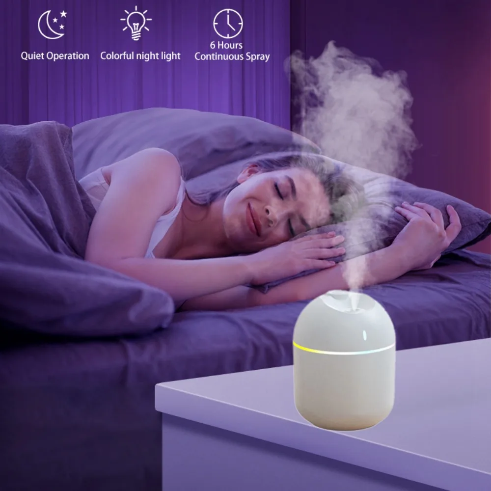 270ML Luftbefeuchter Kühlen Nebel Aroma Diffusor LED Nachtlicht – Bild 3