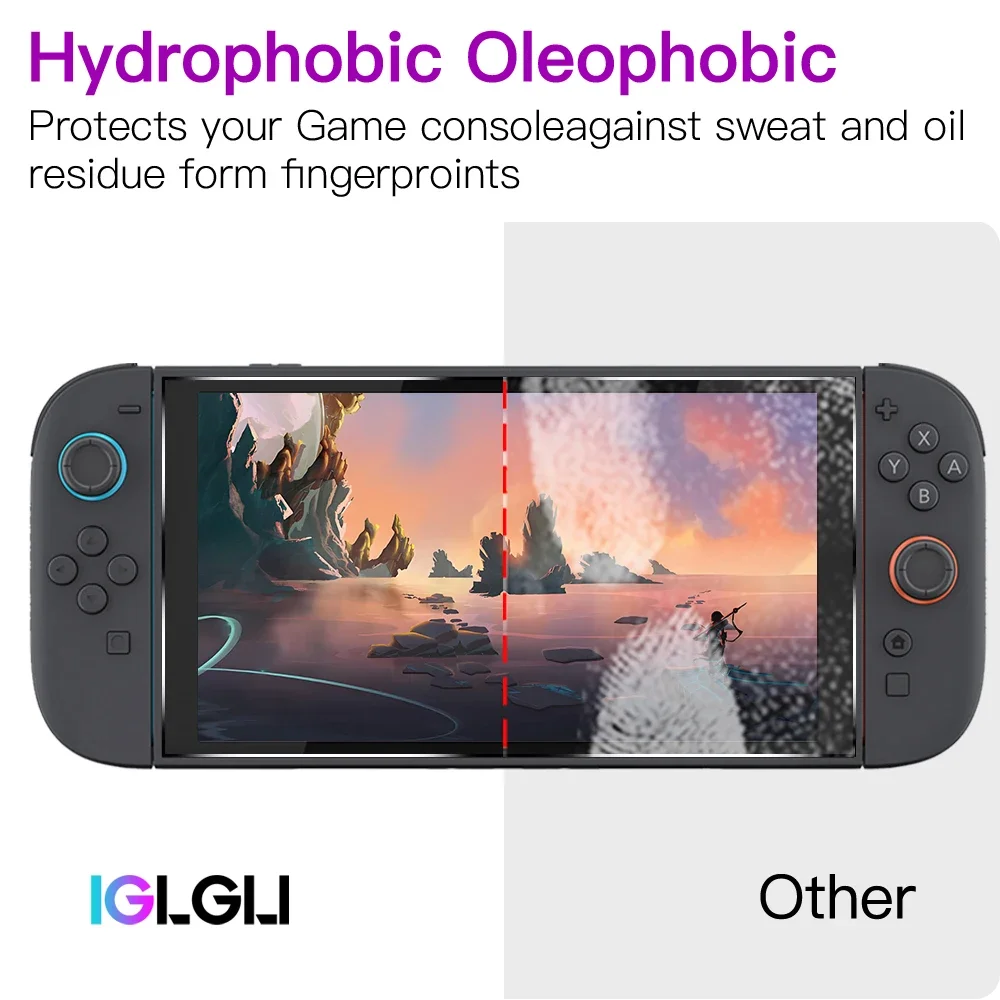 9H gehärtetes Glas für Nintendo Switch 2 Displayschutzfolie, HD Clear – Bild 2