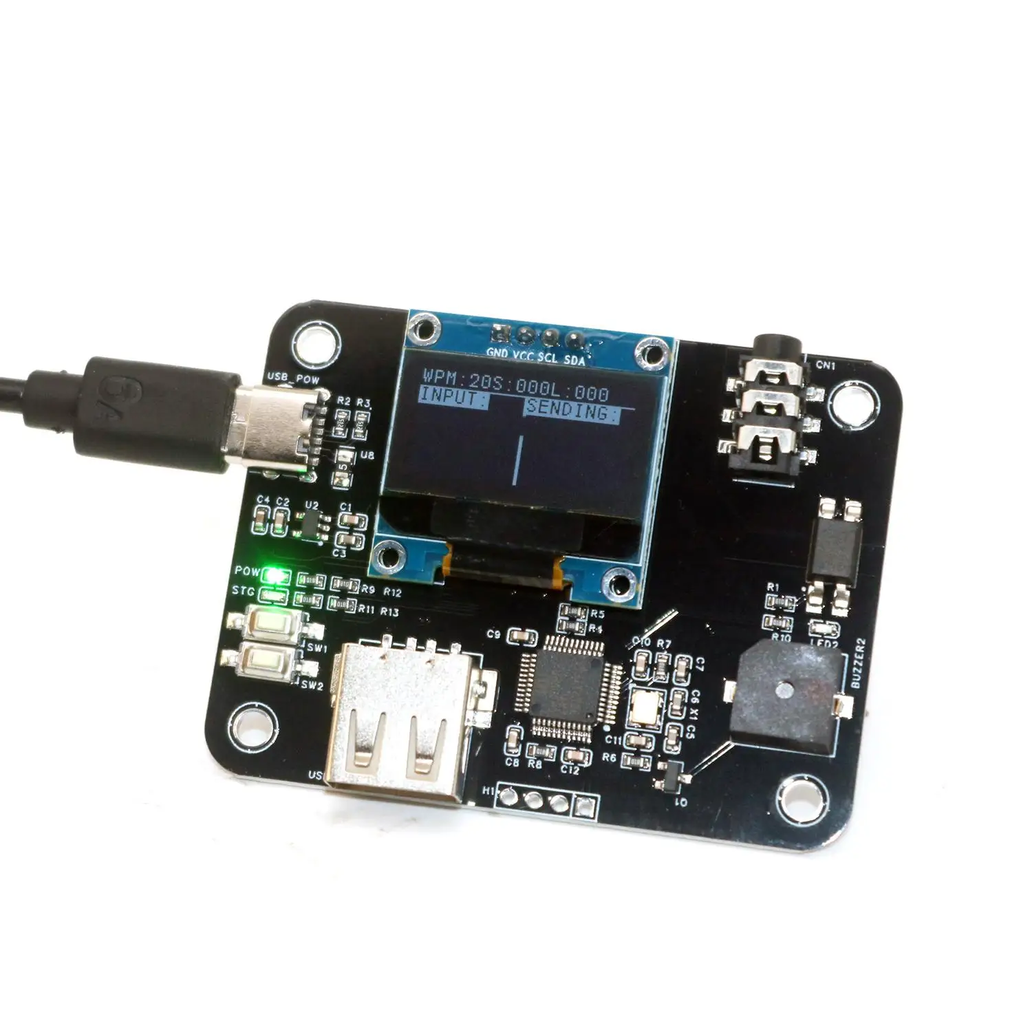 CW elektronischer Schlüssel Controller CW Tastatur Morse Code Signal – Bild 3