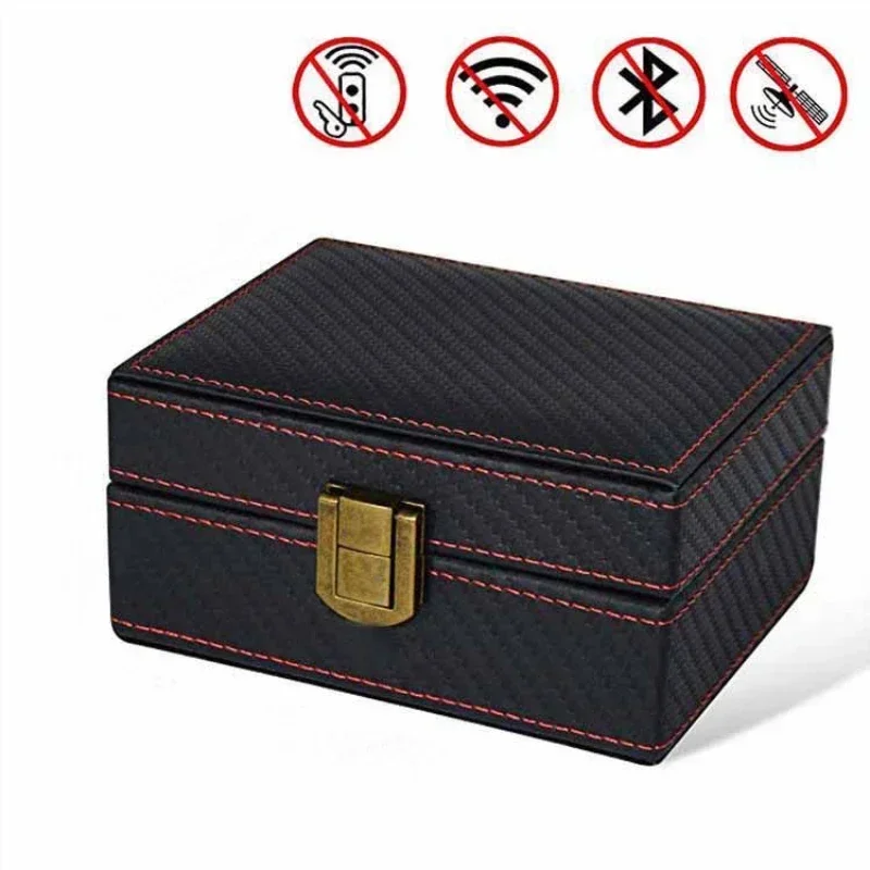 Anti-Diebstahl Faraday Box RFID Faraday Schlüsselanhänger Schutz Strahlung-proof Handy Box Auto Keyless Signal