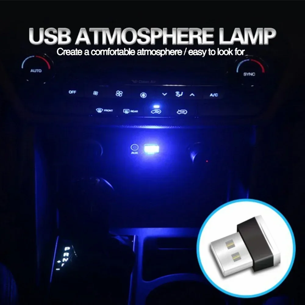 USB Auto Umgebungs LED Licht Tragbare Nacht Dekor Multi-verwenden – Bild 2