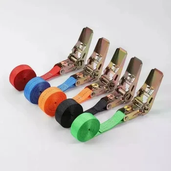 2m/3m/5m Spanngurt mit Ratsche, Spannseil für den Gütertransport, zur Befestigung von Gepäck und Waren
