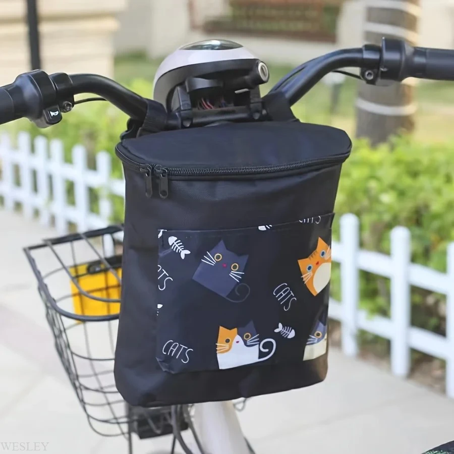 Multifunktionale Fahrradkupplung mit großem Fassungsvermögen, elektrische und motorradtaugliche Fronttasche