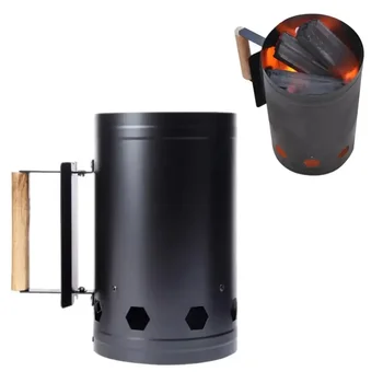 Spark Bucket Holzkohleimer Holzkohlezündung Holzkohleimer Grillofen Zünder Outdoor Barbecue Herd Zündzylinder