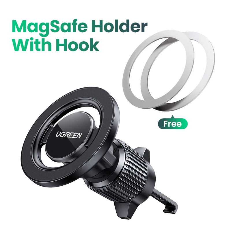 Ugreen magnetischer Autotelefon halter Air Vent Autotelefon ständer mit Haken für iPhone 14 13 12 Pro Xiaomi