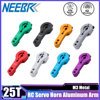 NEEBRC 25T RC Servo Horn Aluminium Arm Set für MG995 MG996R E9001 RC Auto Boot Crawler Modell Futaba HL JX SPT