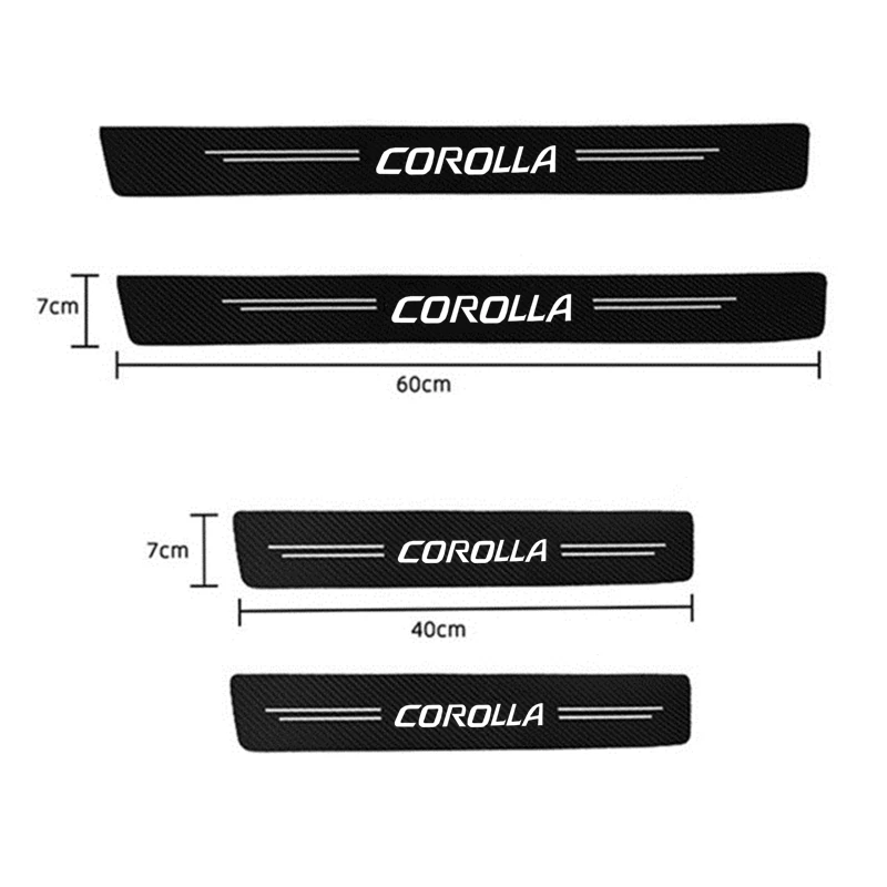 Carbon Faser Auto Aufkleber Auto Tür Stamm Schutz Streifen Anti Scratch Aufkleber Für Toyota Camry Corolla