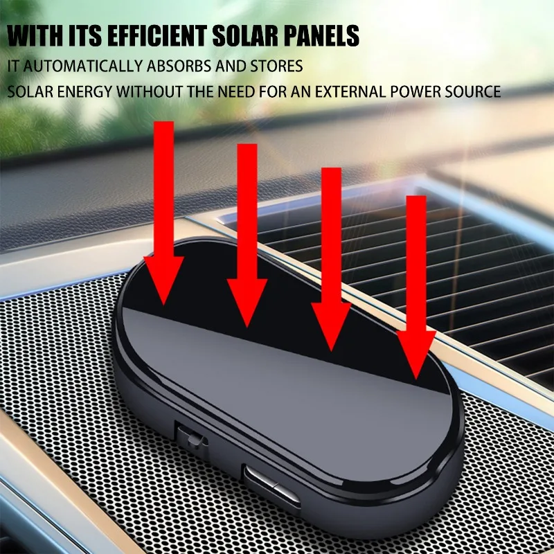 Auto Gefälschte Sicherheit Licht Solar Powered Universal Warnung LED – Bild 5