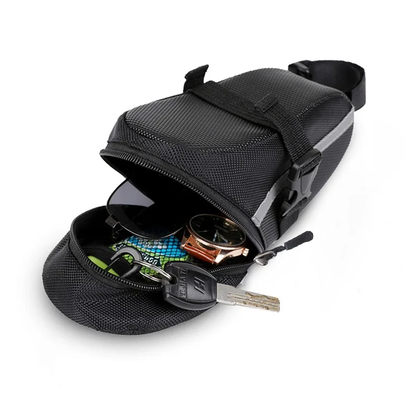 Nylon Fahrrad Tasche Wasserdichte Mountainbike Sattel Lagerung Sitz – Bild 3