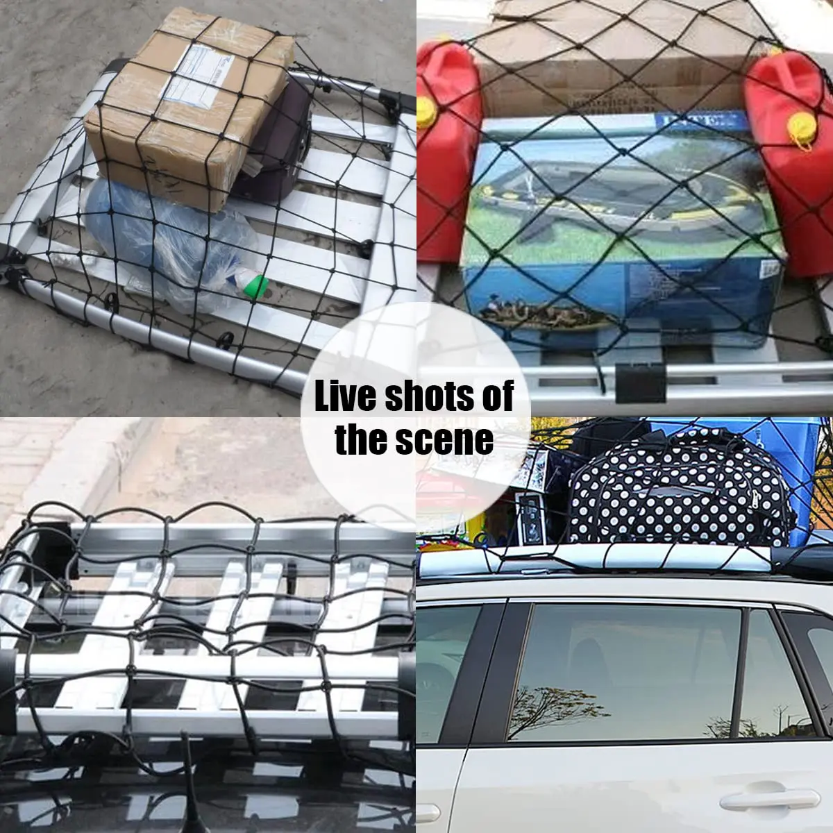 Auto-Dachgepäcknetz, Elastischer Gepäckorganizer – Bild 6