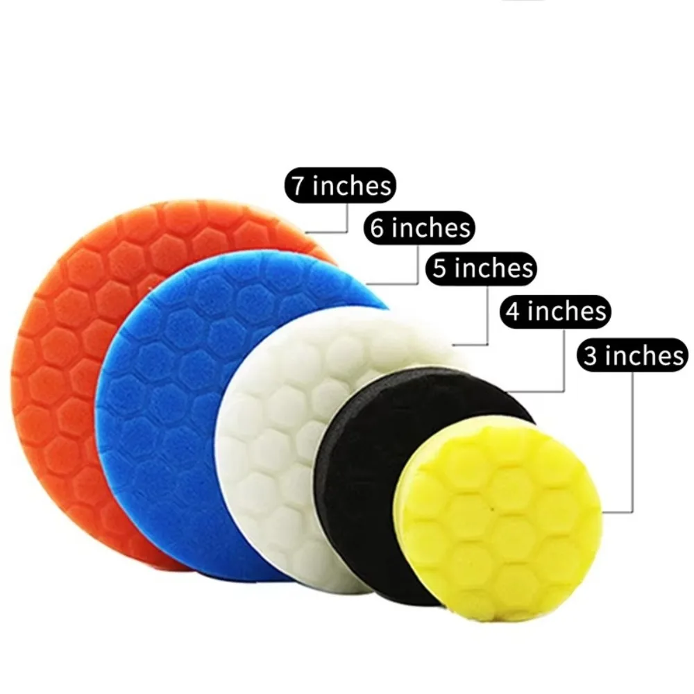 Set 3/4/5/6/7 Zoll Auto-Polierpads, Wiederverwendbare Runde (5 Stück) – Bild 5