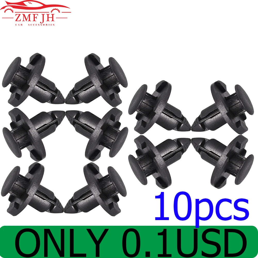 8 MM Loch Auto Fastener Niet Retainer Clips Custom Interior Niet Retainer Push Tür Trim Panel Clip (10 Stück)